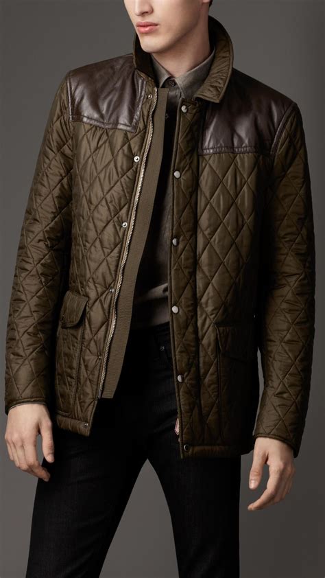 burberry leather jacket mens|burberry men jacket on sale.